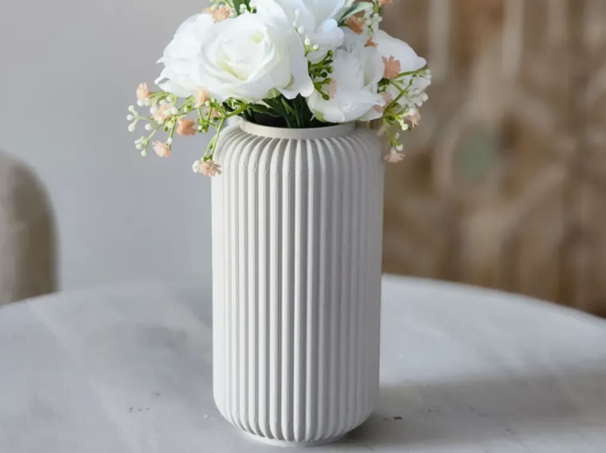 3d printed vase_fluted vase